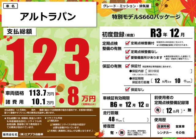 プライスボード