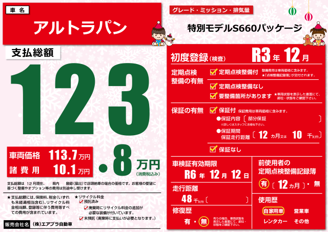 プライスボード